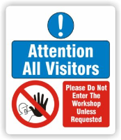S/A Graphic for Pyramid Sign - Do Not Enter The Workshop