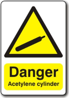 Danger Acetylene Cylinder