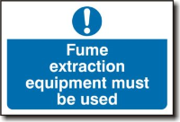 Fume Extraction Sign