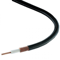 FSJ4-50B, HELIAX&#174; Superflexible Foam Coaxial Cable, corrugated copper, 1/2 in, black PE jacket