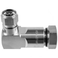 NMR-SCF12-D01N Male Connector for 1/2" Coaxial Cable, OMNI FIT?Premium, Right Angle, threaded gasket and 360&#176; compression sealing