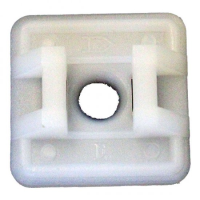 WHITE CABLE TIE BASE