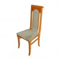 Beige Upholstered Highback Chair