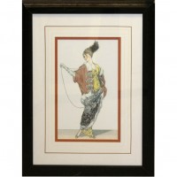Black & Gold Framed Woman Picture