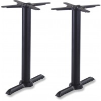 Black Samson B4 Dining Height Table Base Twin