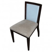 Blue Backed Side Chair With Grey Seat