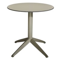 Braga Outdoor Table Fliptop Taupe 70Cm Round