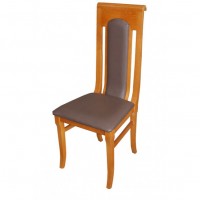 Brown Leather Highback Chair