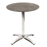 Cement Marble Table With Aluminium Base Outdoor