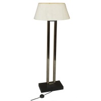 Chrome & Black Tall Standing Lamps