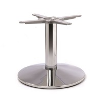 Chrome Dome Small Coffee Height Table Base