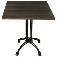 Dark Oak Complete Square Continental 2 Seater Table