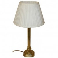 Decorative Brass Style Lamp With Luxury Silk Shade