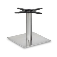 Fleet Coffee Height Square Small Table Base (Round Column)