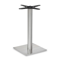 Fleet Dining Height Square Small Table Base (Round Column)