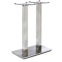 Fleet Mid Height Rectangle Twin Table Base (Square Column)