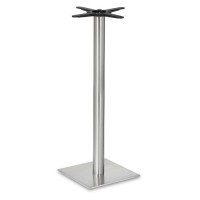 Fleet Poseur Height Square Small Table Base (Round Column)