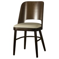 Java Side Chair Cream Faux Leather