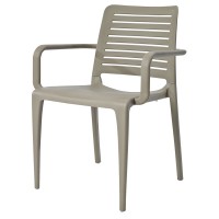 Lisbon Stackable Outdoor Armchair Taupe