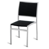 Outdoor Aluminium & Weave Side Chair