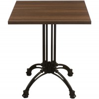 Walnut Complete Square Continental 60Cm Table