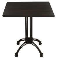 Wenge Complete Square Continental 2 Seater Table