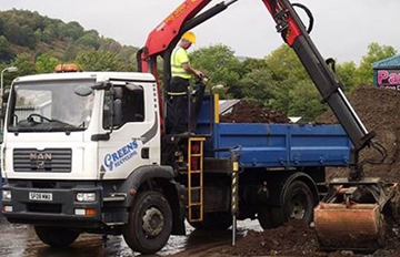 18 Tonne Grab Lorry Hire In South Wales