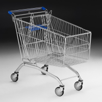 212L Wire Shopping Trolley Tubular With Anti-Theft Platform