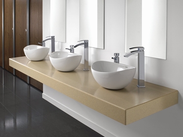 Solid Surface Cantilever Vanities