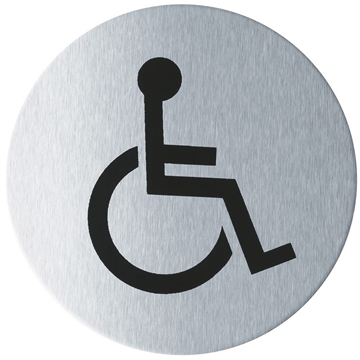 Stainless Steel Disabled WC Door Signs