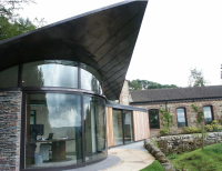 Curved Glass Sliding Doors in Yorkshire