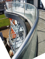Curved Glass Balustrades in Bognor Regis