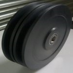 Large Black Nylon Sheeve Wheel In Bath
