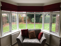 Blackout Lined Roman Blinds In Mansfield