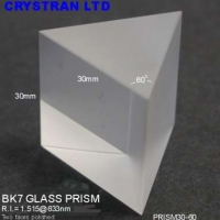 BK7 Glass Prism 30 x 30 x 30mm 60&#176;