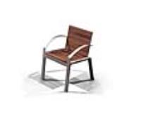 s59.2 Mild/ Stainless Steel and Hardwood Chair