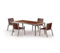 s59.2 Mild/Stainless Steel and Hardwood Picnic Set
