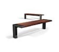 s64 Mild/ Stainless Steel and Timber Bench