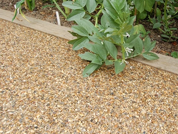 Highly Permeable Resin Bound Gravel