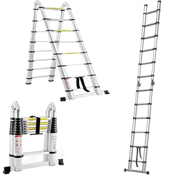 Double Sided Aluminium Telescopic Ladders