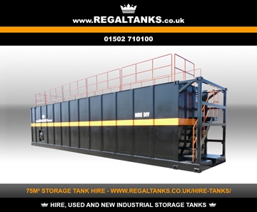 75m3 Litre Rectangular Storage Tanks