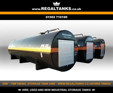 20m3 to 70m3 Litre Bunded Diesel Storage Tanks