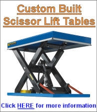 Single Vertical Type Scissor Lift Tables