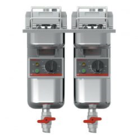 FriFri Super Easy 422 Electric Built-in Twin Tank Fryer with Filtration - 2 Baskets - W 400 mm - 15 kW