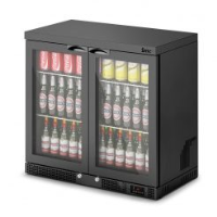 IMC Mistral M90 Bottle Cooler [Front Load] - Glass Door - Black Painted Frame - H 850 mm - W 900 mm - 0.46 kW