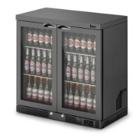 IMC Mistral M90 Bottle Cooler [Front Load] - Glass Door - Black Painted Frame - H 900 mm - W 900 mm - 0.232 kW