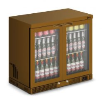 IMC Mistral M90 Bottle Cooler [Front Load] - Glass Door - Brown Painted Frame - H 800 mm - W 900 mm - 0.232 kW