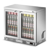 IMC Mistral M90 Bottle Cooler [Front Load] - Glass Door - Silver Painted Frame - H 800 mm - W 900 mm - 0.232 kW