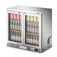 IMC Mistral M90 Bottle Cooler [Front Load] - Glass Door - Silver Painted Frame - H 850 mm - W 900 mm - 0.232 kW