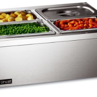 Lincat Lynx 400 Electric Counter-top Bain Marie - Wet Heat - inc. 4 x 1/4 GN Dishes - W 565 mm - 0.5 kW